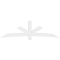 Ekena Millwork Alberta Architectural Grade PVC Gable Bracket, 108"W x 31 1/2"H x 6"D x 6"F, 7/12 Pitch GBP108X32X0606ALB00 - alternate 4